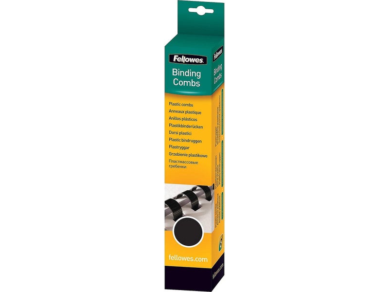 Fellowes 52367 Plastic Comb Bindings, 3/4" Diameter, 150 Sheet Capacity, Black (Pack of 100 Combs) - Image 4
